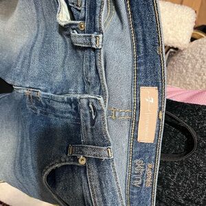 7 For All Mankind Women's Blue Skinny Jeans